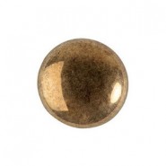 Les perles par Puca® Cabochon 14mm - Dark gold bronze 23980/14485